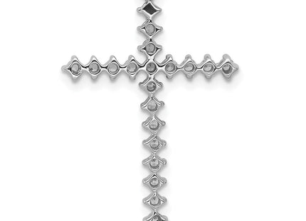 14k White Gold 3/. Diamond Cross Chain Slide (Style PM4978-040-WA)