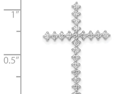 14k White Gold 3/. Diamond Cross Chain Slide (Style PM4978-040-WA)