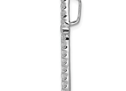 14k White Gold .. Diamond Cross Pendant (Style PM4979-050-WA)