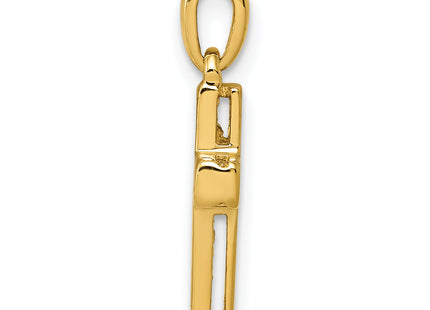 14k 1/. Diamond Latin Cross Pendant