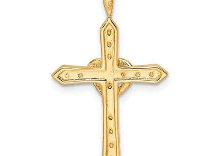 14k Heart Cross Pendant Mounting (Style PM4987-010-Y)