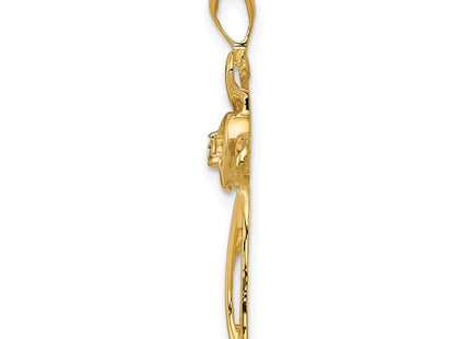 14k AA Diamond Cross Pendant (Style PM4993-001-YA)