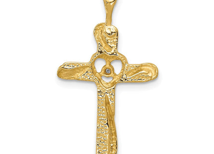 14k AA Diamond Cross Pendant (Style PM4993-001-YA)