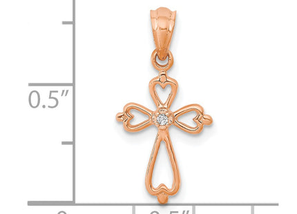 14k Rose Gold Pendants Style PM4996 - Classique Jewelry Inc.