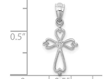 14k White Gold Pendants Style PM4996 - Classique Jewelry Inc.