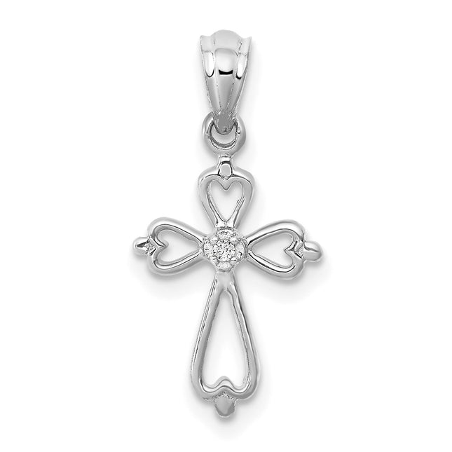 14k White Gold Pendants Style PM4996 - Classique Jewelry Inc.
