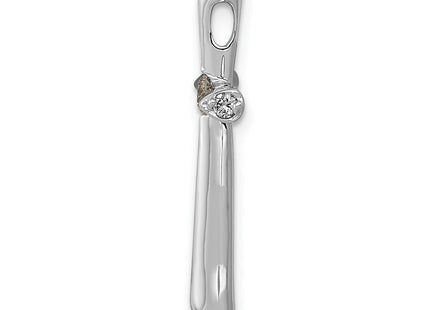 14k White Gold 1/. Diamond Cross Chain Slide (Style PM5006-020-WA)