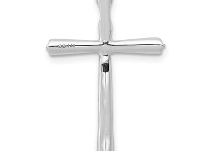 14k White Gold 1/. Diamond Cross Chain Slide (Style PM5006-020-WA)