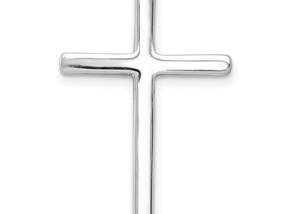 14k White Gold 1/. Diamond Cross Chain Slide (Style PM5009-010-WA)