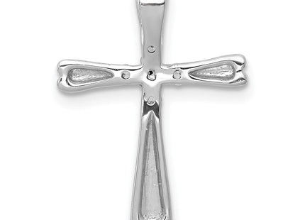 14k White Gold 1/. 5-Stone Diamond Cross Chain Slide (Style PM5013-016-WA)