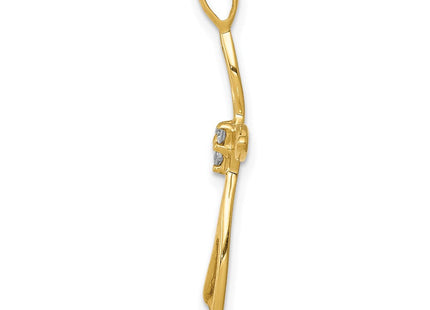 14k AA Diamond Cross Pendant (Style PM5014-005-YA)
