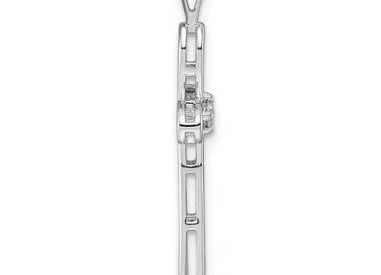 14k AA Diamond Cross Pendant, 30.5 x 15mm
