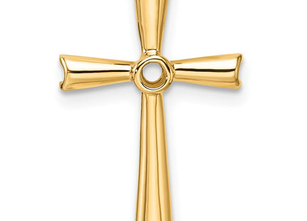 14K gold cross pendant