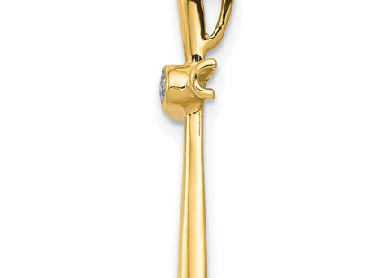 14k AA Diamond Cross Pendant (Style PM5017-004-YA)