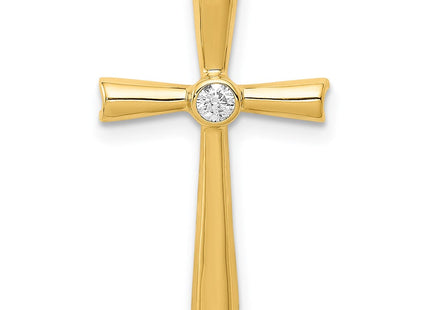 14k AA Diamond Cross Pendant (Style PM5017-004-YA)