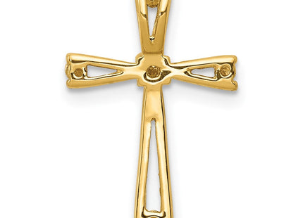 14k AA Diamond Cross Pendant (Style PM5018-008-YA)