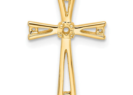 14k Cross Pendant Mounting (Style PM5018-008-Y)