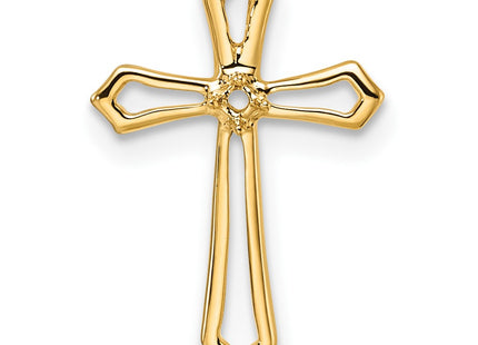 14K gold cross pendant