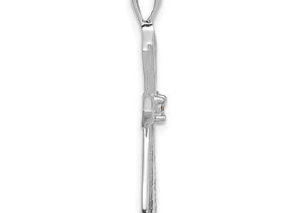 14k White Gold AA Diamond Passion Cross Pendant (Style PM5021-001-WA)