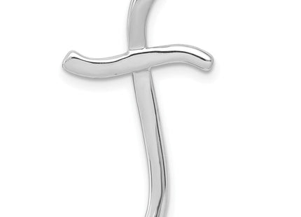 14k White Gold 1/. Diamond Cross Chain Slide (Style PM5029-025-WA)