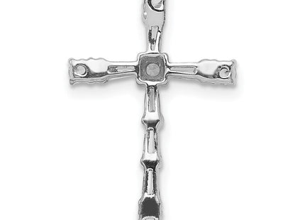 14k White Gold 1/. Diamond Cross Chain Slide (Style PM5033-033-WA)