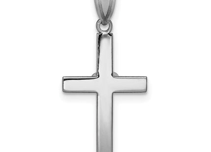 14k White Gold . Diamond Heart Cross Pendant (Style PM5038-001-WA)