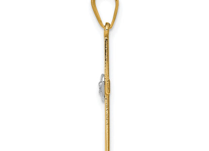 14k Two-tone Pendants Style PM5038 - Classique Jewelry Inc.