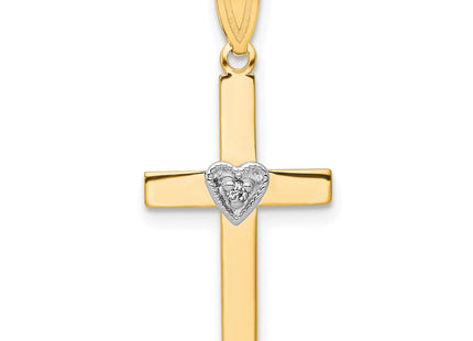 14k Two-tone Pendants Style PM5038 - Classique Jewelry Inc.