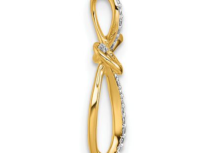 14k Diamond Cross Chain Slide