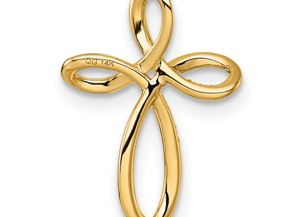 14k Diamond Cross Chain Slide