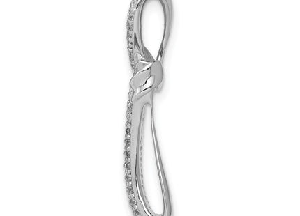 14k White Gold 1/. Diamond Cross Chain Slide (Style PM5053-025-WA)