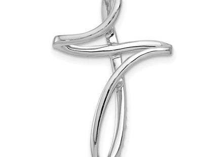 14k White Gold 1/. Diamond Cross Chain Slide (Style PM5056-020-WA)