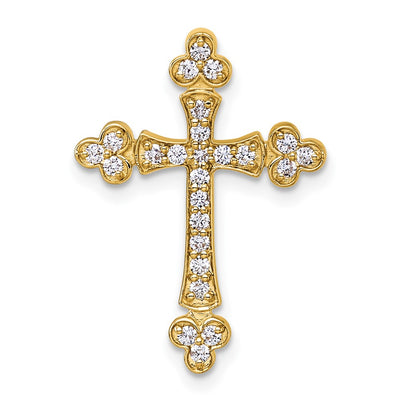 14K gold diamond cross chain