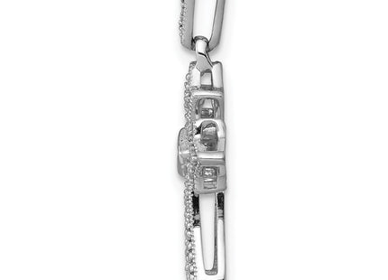 14k White Gold 1/. Diamond Fancy Cross Pendant (Style PM5088-010-WA)