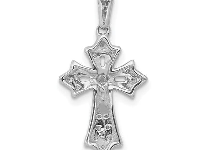 14k White Gold 1/. Diamond Fancy Cross Pendant (Style PM5088-010-WA)