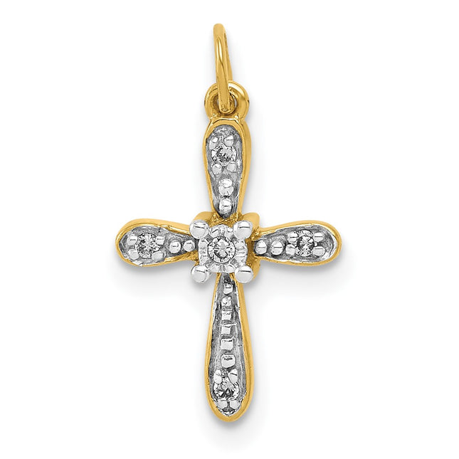14k Yellow & Rhodium Jewelry Style PM5091 - Classique Jewelry Inc.