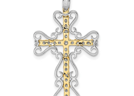 14k Two-tone Pendants Style PM5093 - Classique Jewelry Inc.