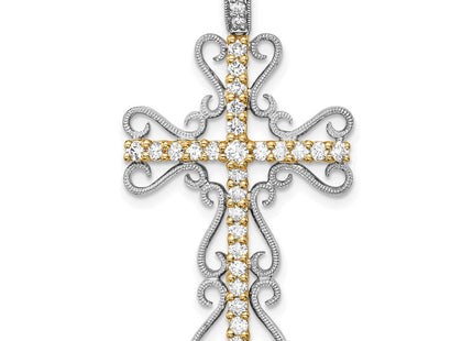 14k Two-tone Pendants Style PM5093 - Classique Jewelry Inc.