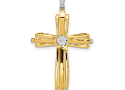 14k Two-tone Pendants Style PM5096 - Classique Jewelry Inc.