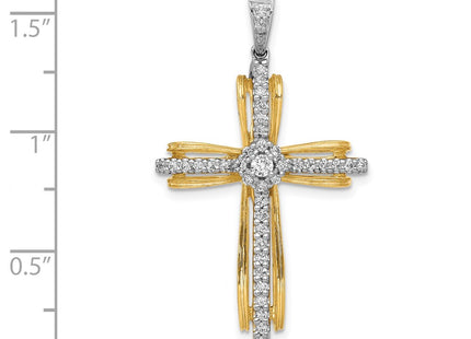14k Two-tone Pendants Style PM5096 - Classique Jewelry Inc.