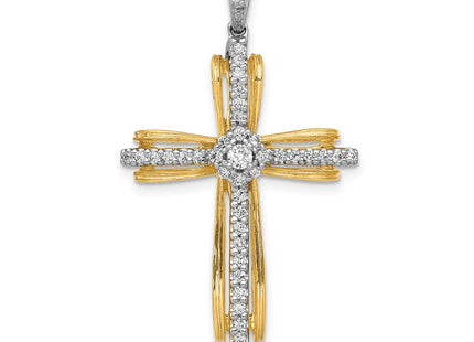 14k Two-tone Pendants Style PM5096 - Classique Jewelry Inc.