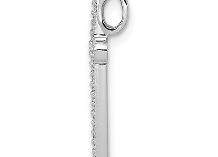 14k White Gold 1/. Diamond Cross Chain Slide (Style PM5103-010-WA)