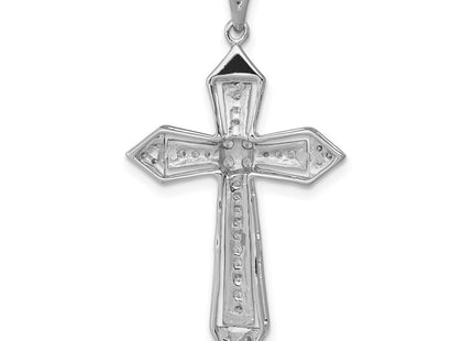 14k White Gold 1/. Diamond Passion Cross Pendant (Style PM5104-033-WA)