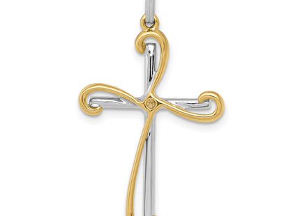 14k Two-tone Pendants Style PM5106 - Classique Jewelry Inc.