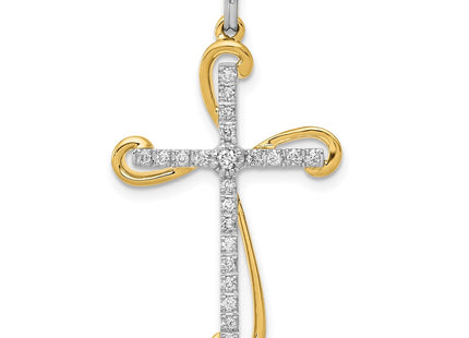14k Two-tone Pendants Style PM5106 - Classique Jewelry Inc.