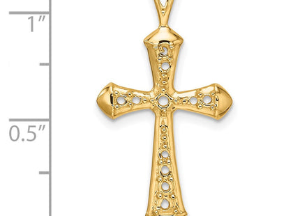 14k Passion Cross Pendant Mounting (Style PM5109-033-Y)