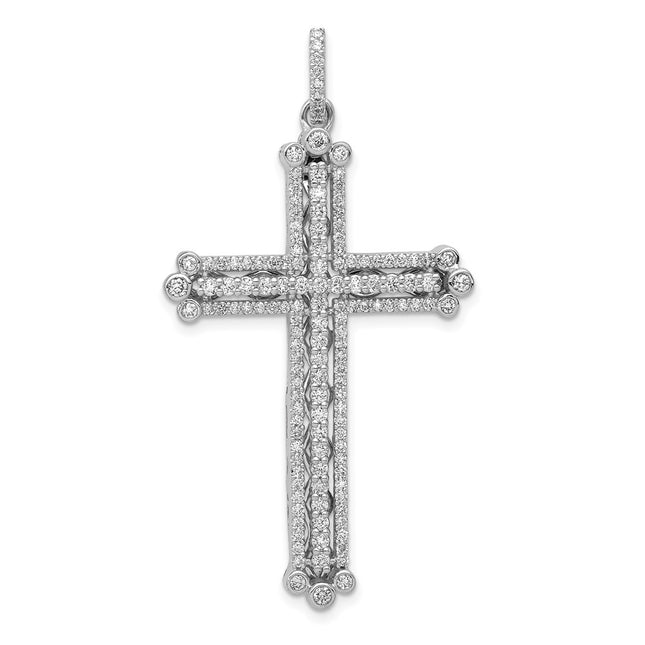 14k White Gold Pendants Style PM5127 - Classique Jewelry Inc.