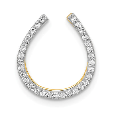 14K gold diamond horseshoe chain