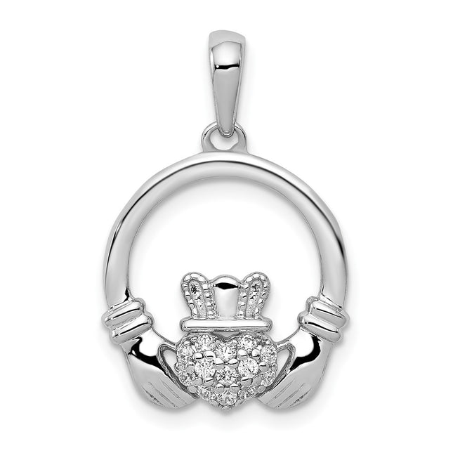 14k White Gold Pendants Style PM5153 - Classique Jewelry Inc.