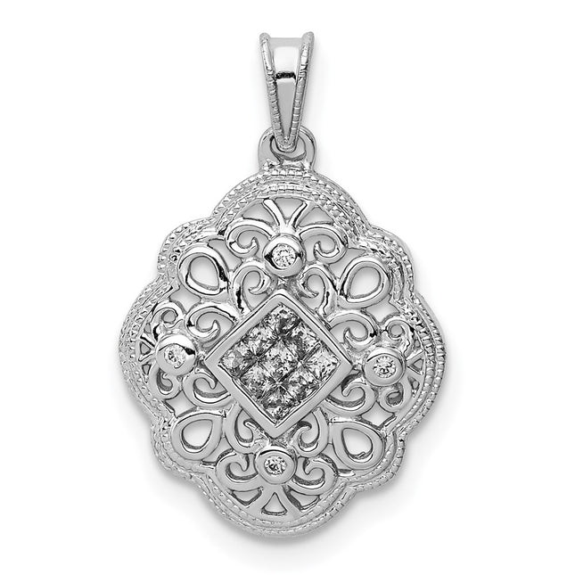 14k White Gold Pendants Style PM5174 - Classique Jewelry Inc.